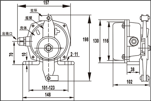 KLT2-II耐腐蝕拉繩開(kāi)關(guān)接線(xiàn)方式_耐腐蝕雙向拉繩開(kāi)關(guān)輸送帶保護裝置