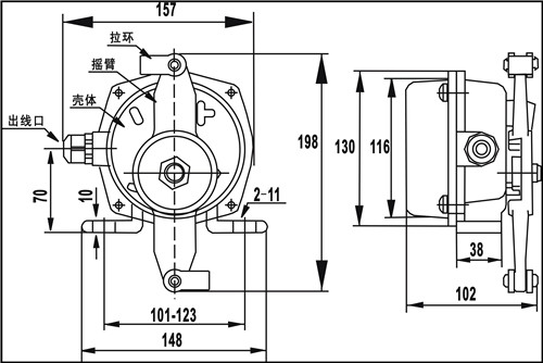 KLT2-I、KLT2-II雙向拉繩開(kāi)關(guān)_拉繩開(kāi)關(guān)工廠(chǎng)直營(yíng)